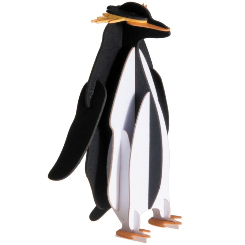 3D puzzel en bouwpakket pinguïn van karton