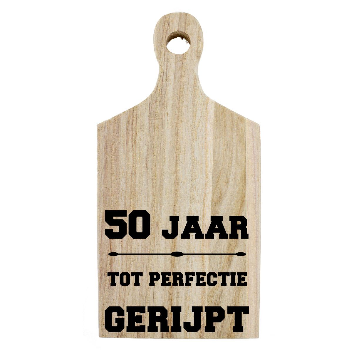 Borrelplank 50 jaar tot perfectie gerijpt | cadeau voor Abraham of Sarah