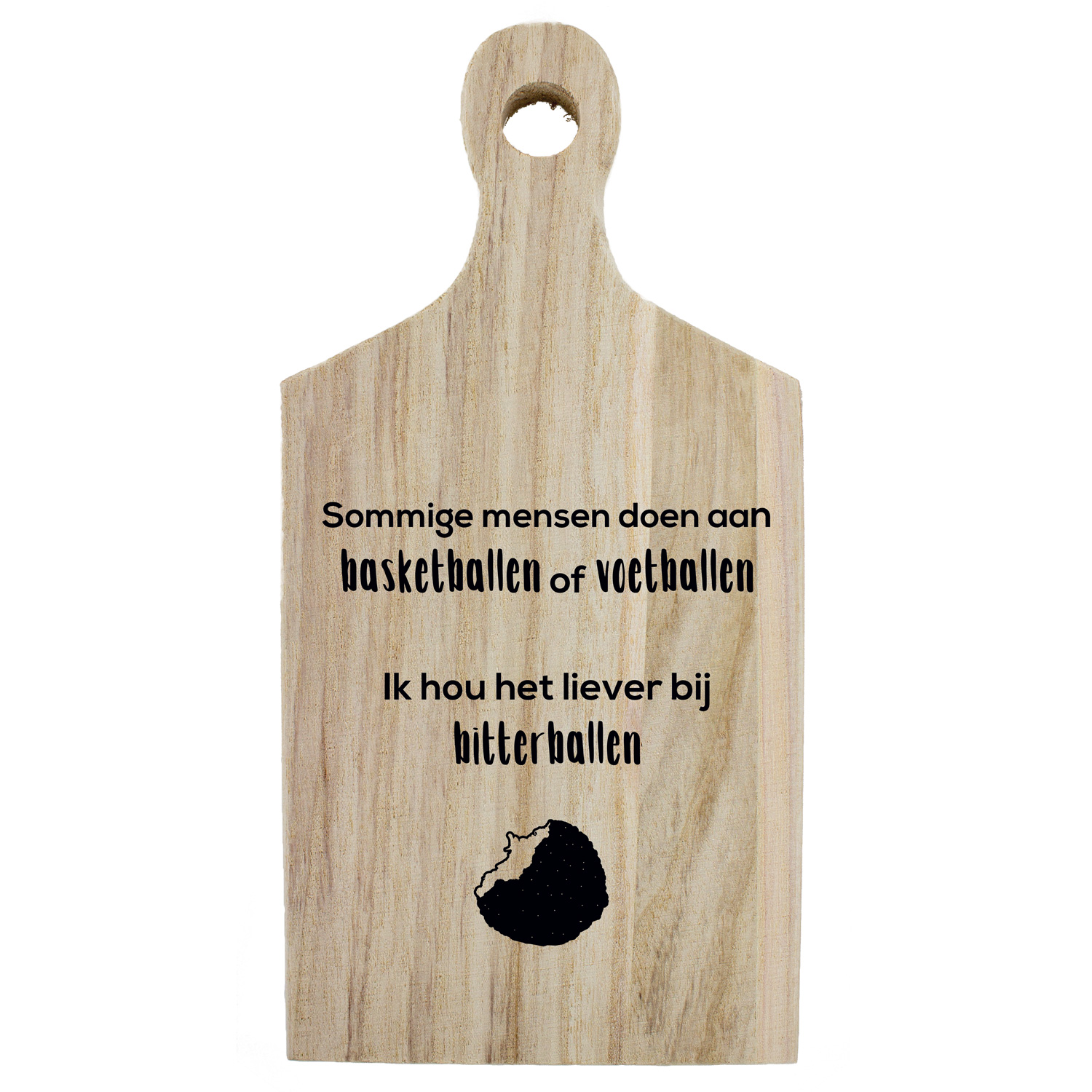 Borrelplank humor bitterballen – Grappig cadeau voor snackliefhebbers