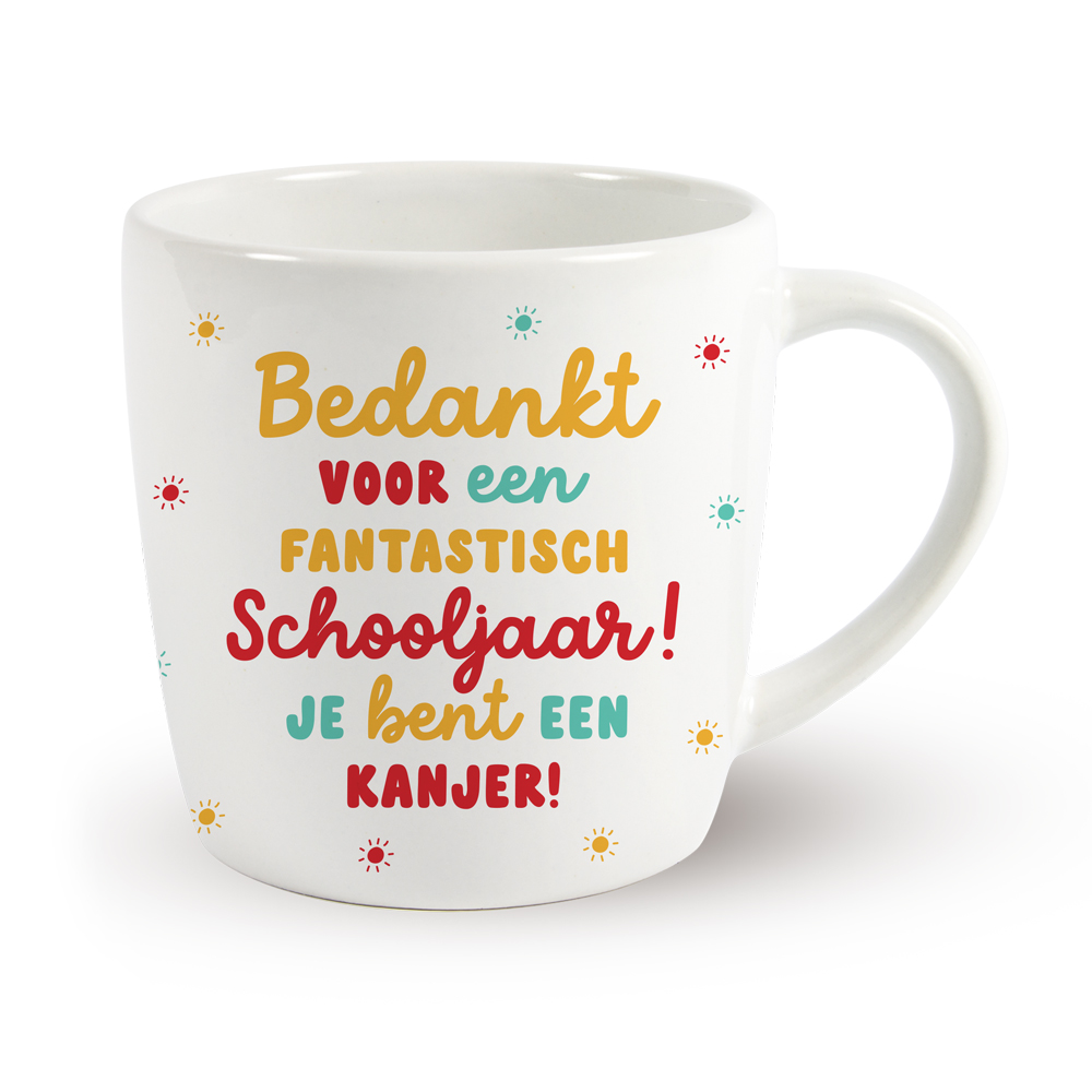 Einde schooljaar mok - Bedankt voor een fantastisch schooljaar