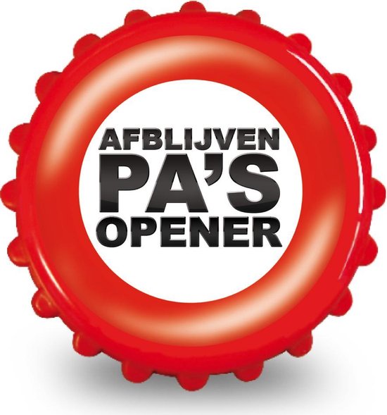 Exclusieve Vaderdag Flesopener - Afblijven Pa's Opener!