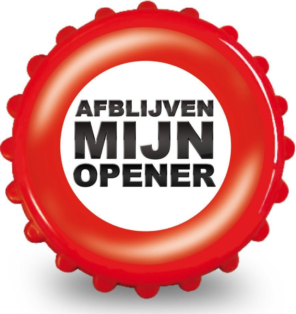 Grappige Flesopener met Magneet - "Afblijven Mijn Opener"
