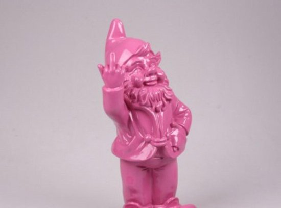 Fuck you kabouter 30 centimeter roze-fuchsia