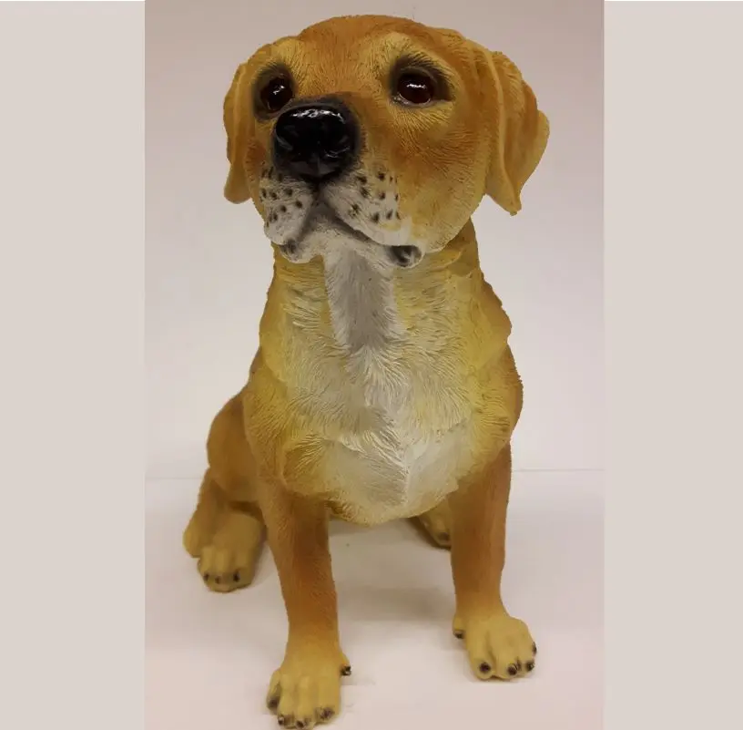 Beeldje blonde labrador levensecht | voor honden liefhebbers