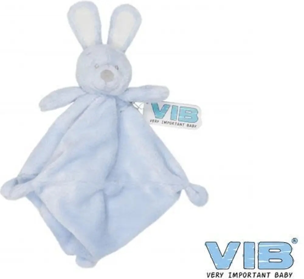 Knuffeldoekje Pluche Konijn blauw van Very Important Baby