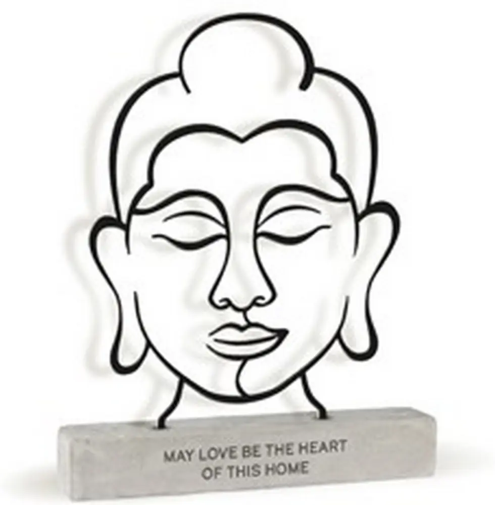 Metal art beeldje May love be the heart of this home