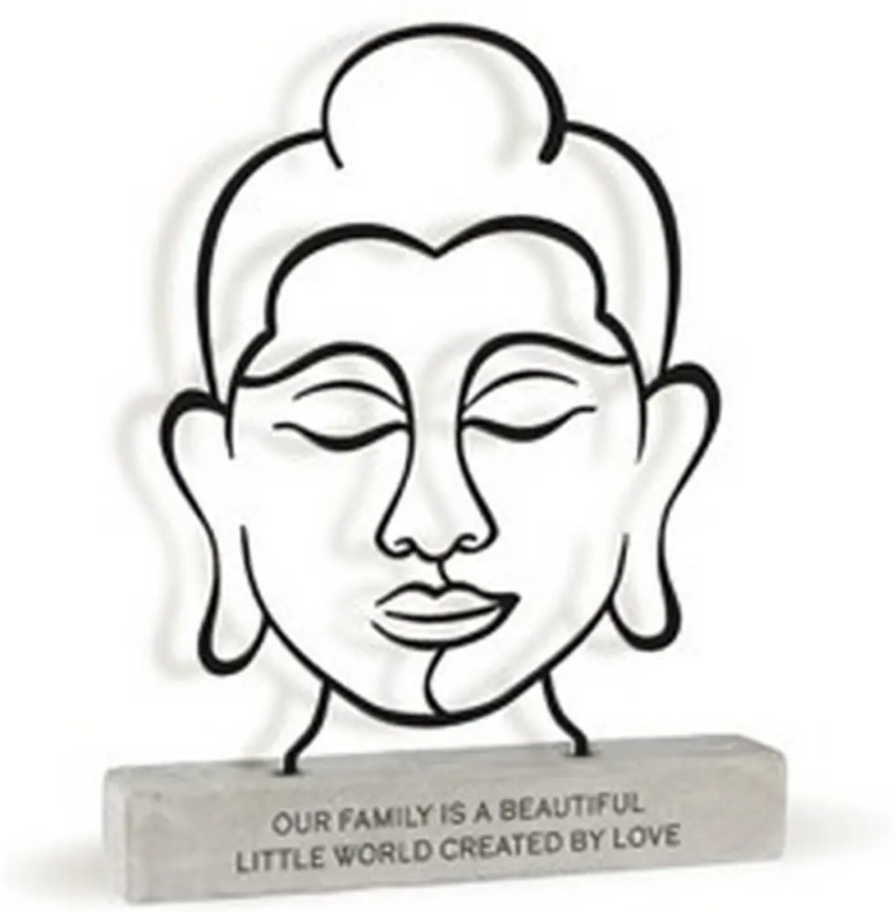 Metal art beeldje our family