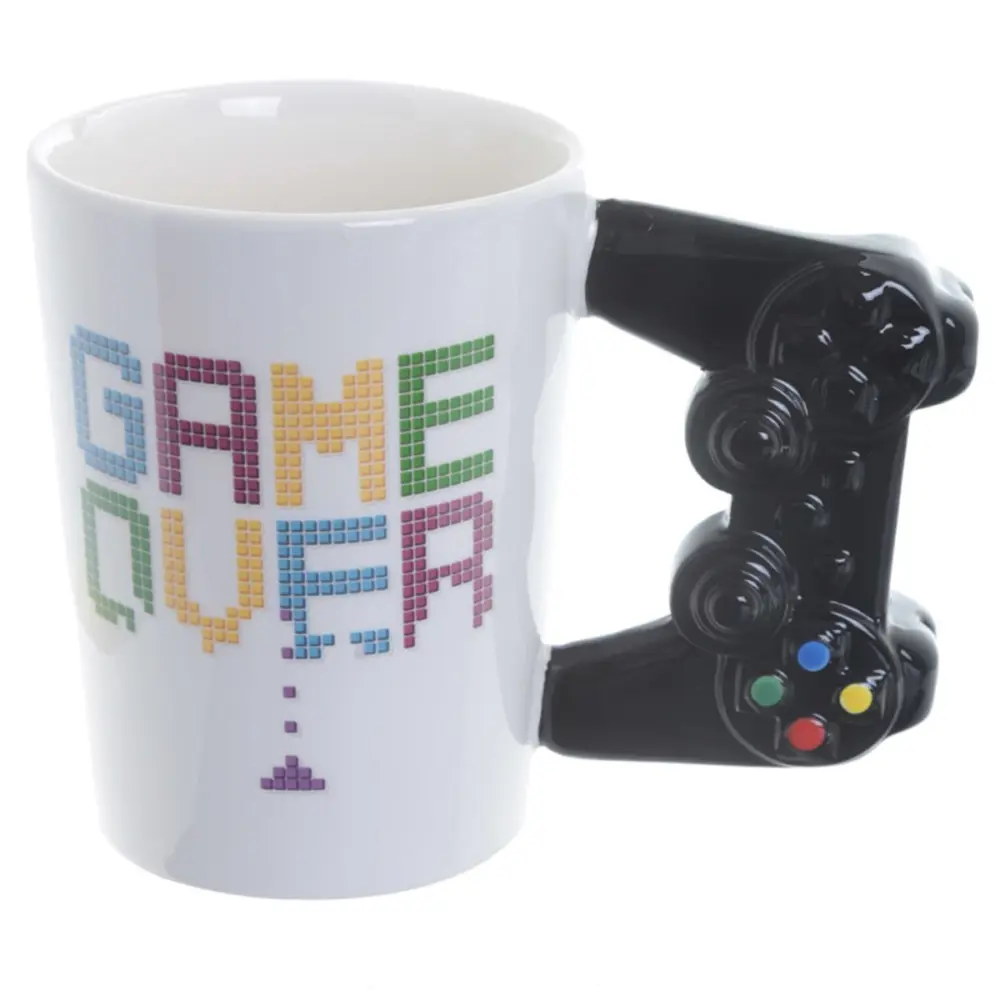 Mok gaming game over met controller als oor
