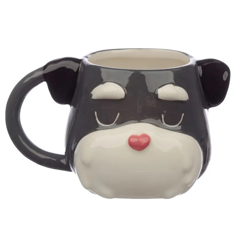 Mok hond Schnauzer mok in 3D