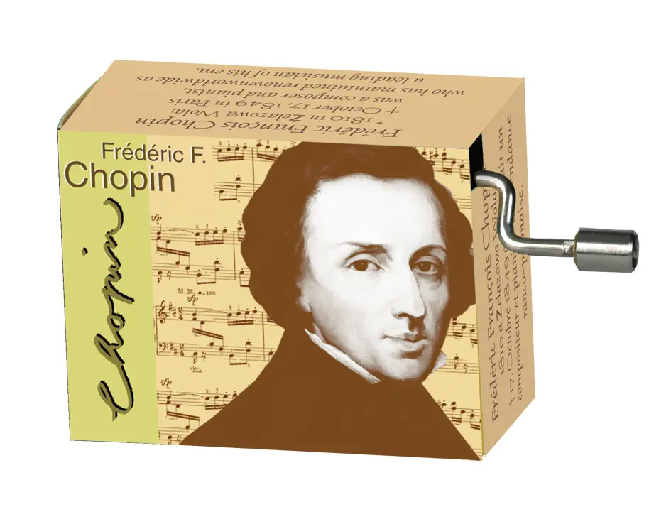 Muziekdoosje componisten Chopin melodie Grande Valse Brillante
