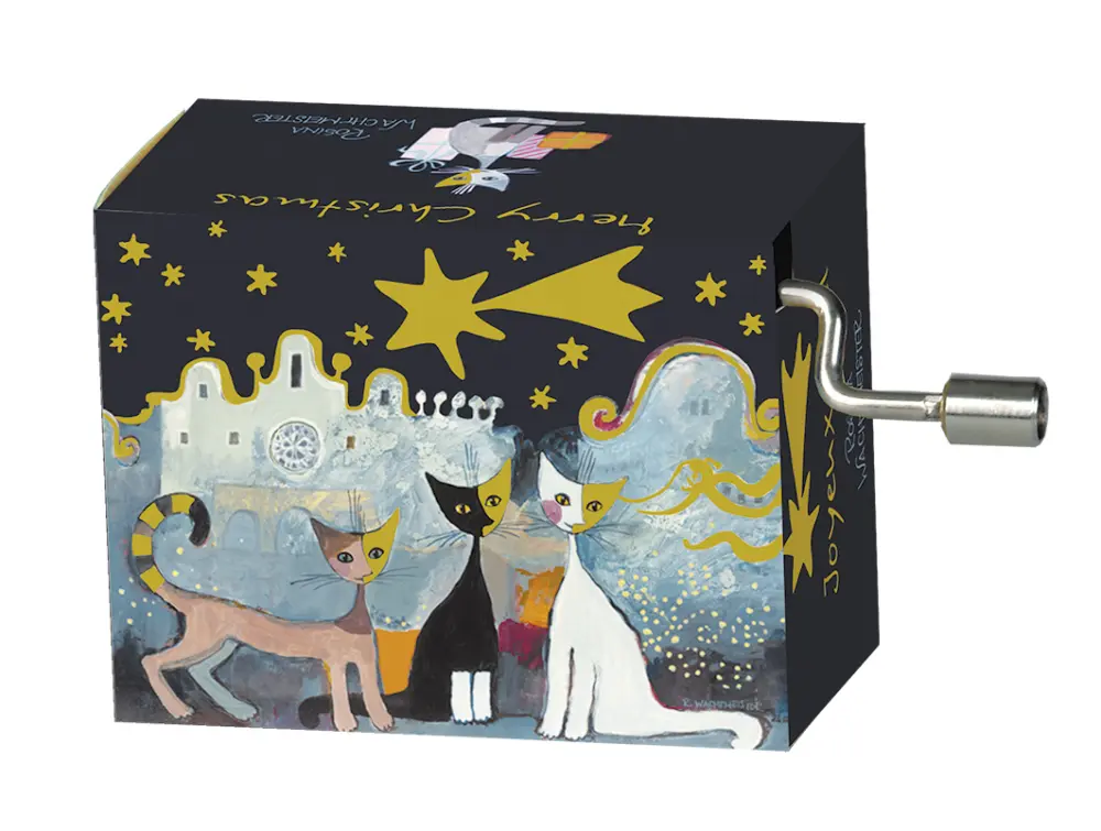 Muziekdoosje kerst Rosina Wachtmeister Merry Christmas natale alla rocca melodie stille nacht