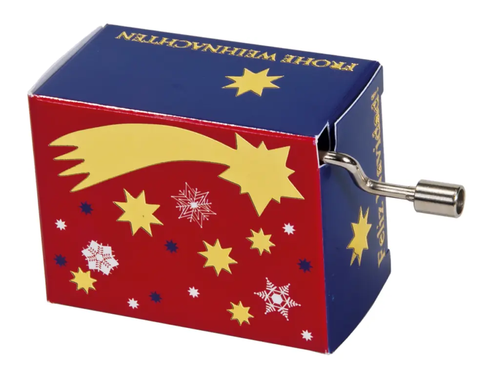 Muziekdoosje kerst vallende ster met melodie Jingle Bells