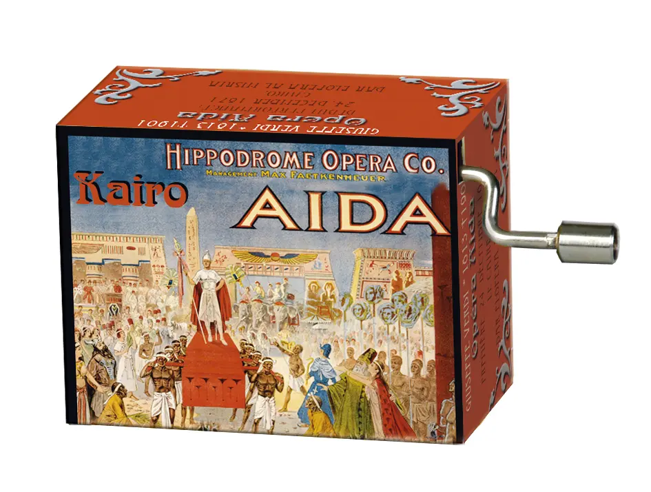 Muziekdoosje opera Aïda met melodie Triumphal march