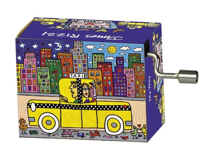 Muziekdoosje kunstenaars Rizzi If you take a taxi, melodie My Way