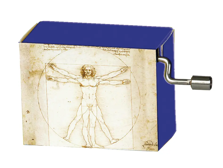 Muziekdoosje kunstenaars Leonardo Da Vinci Divine Proportion melodie Für Elise