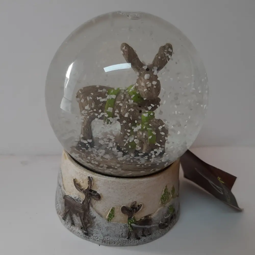 Sneeuwbol Eland met jong voor