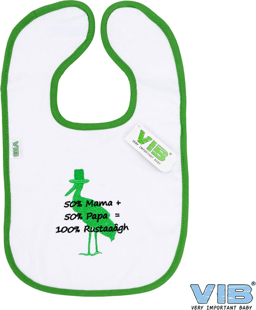 Slabbetje Den Haag Rustaaagh in wit en groen