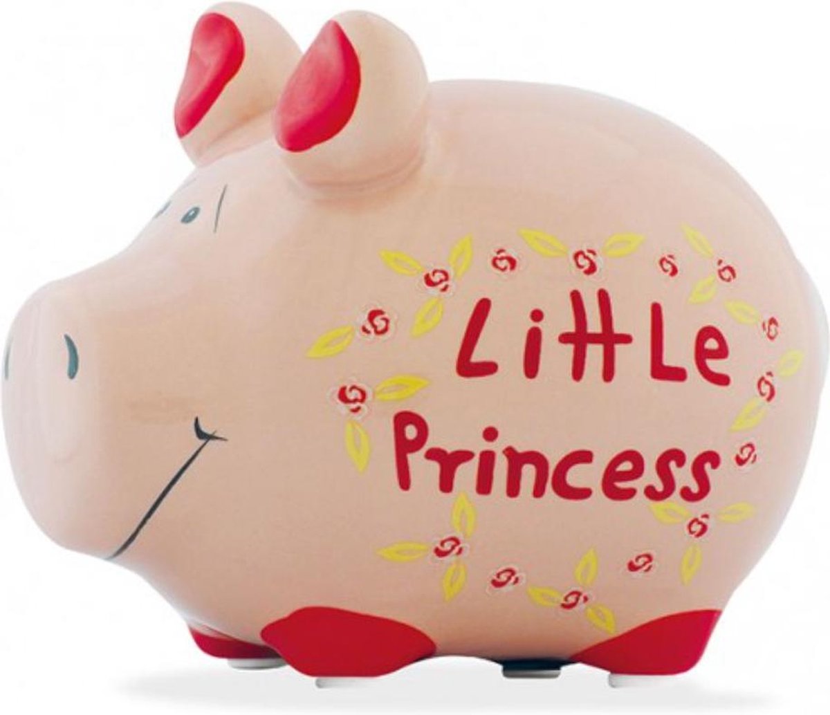 Meisjes spaarpot in roze met lieve opdruk little princess