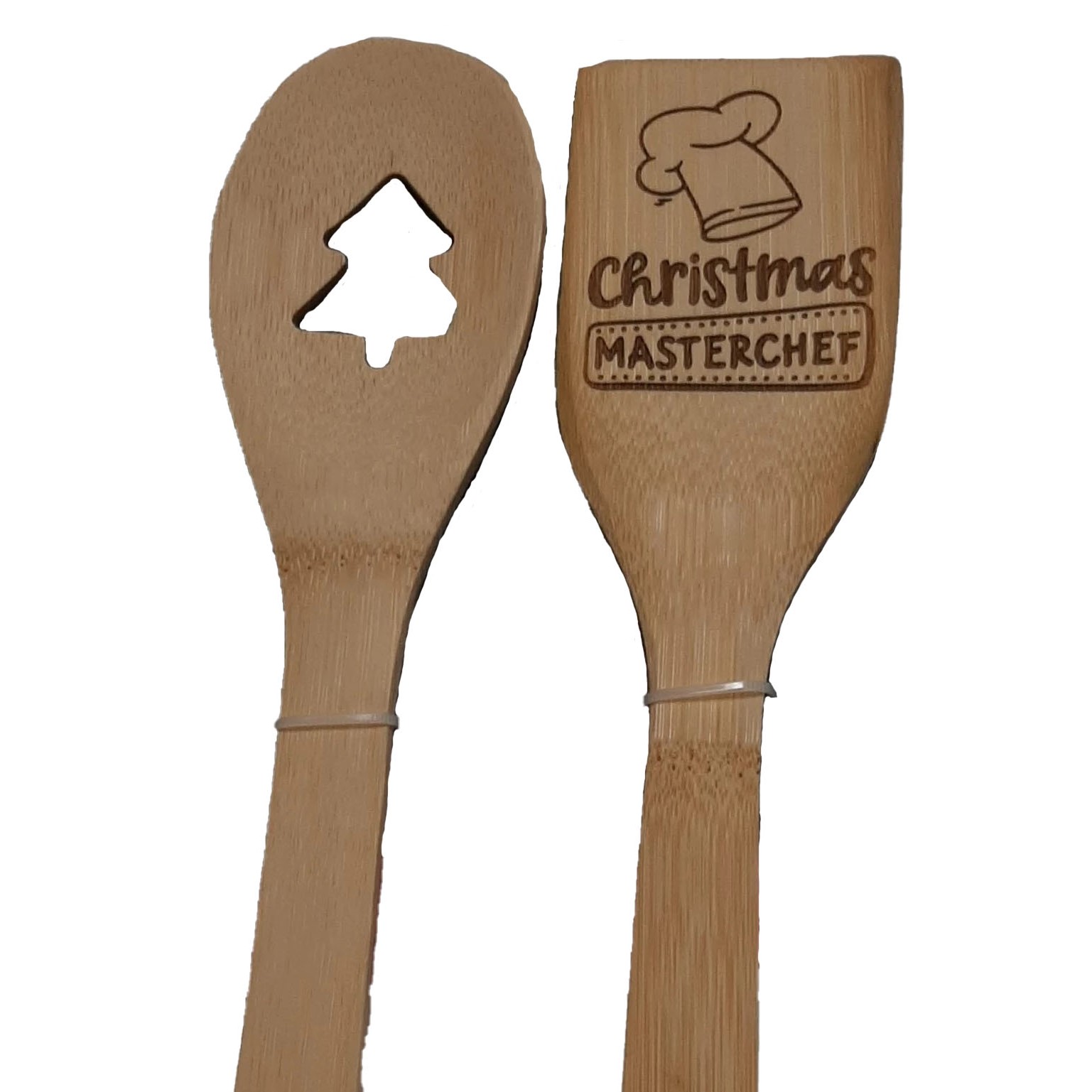Spatel set kerst met tekst Christmas masterchef