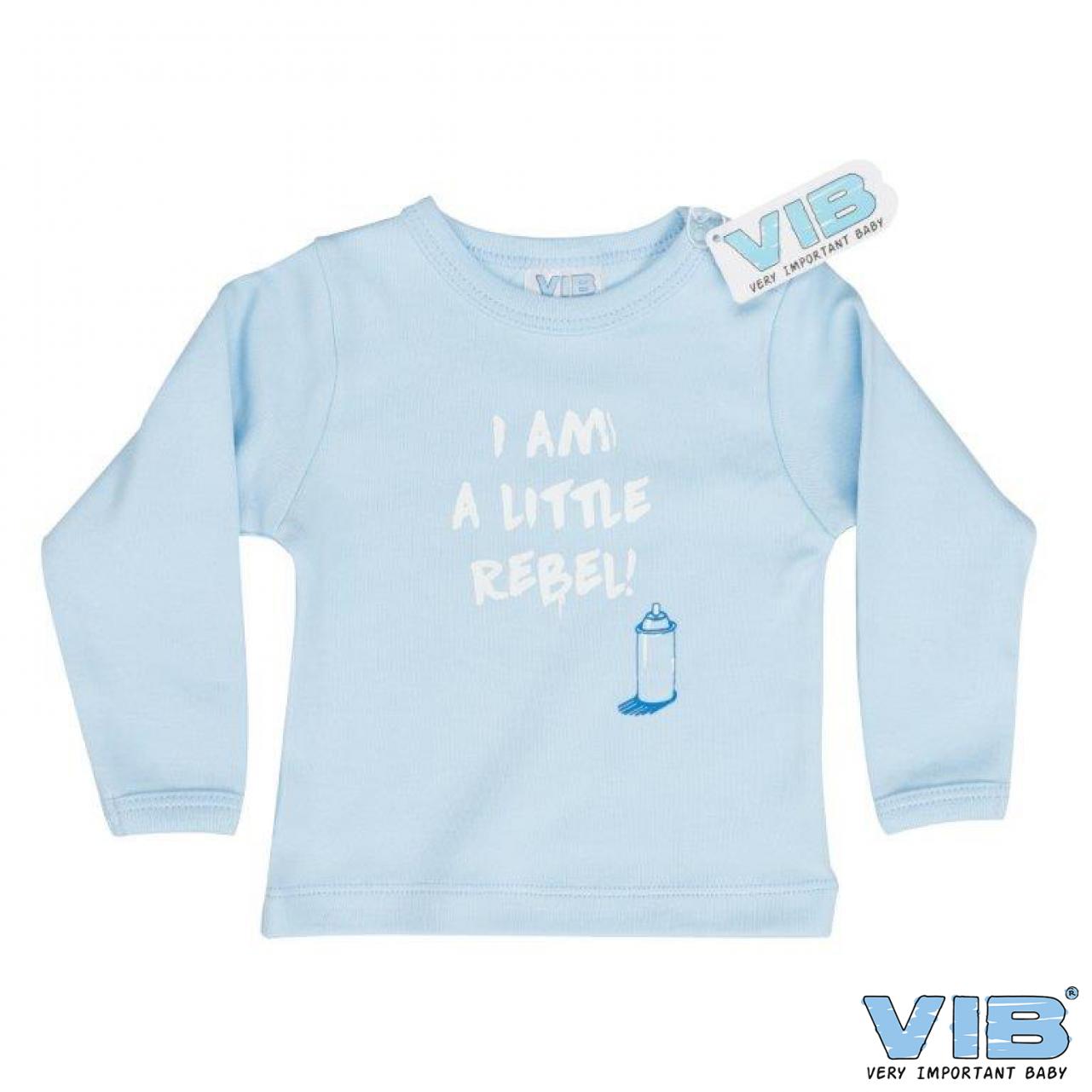 Blauw VIB 'I'm a Little Rebel' T-shirt voor Baby's (3-6 maanden)