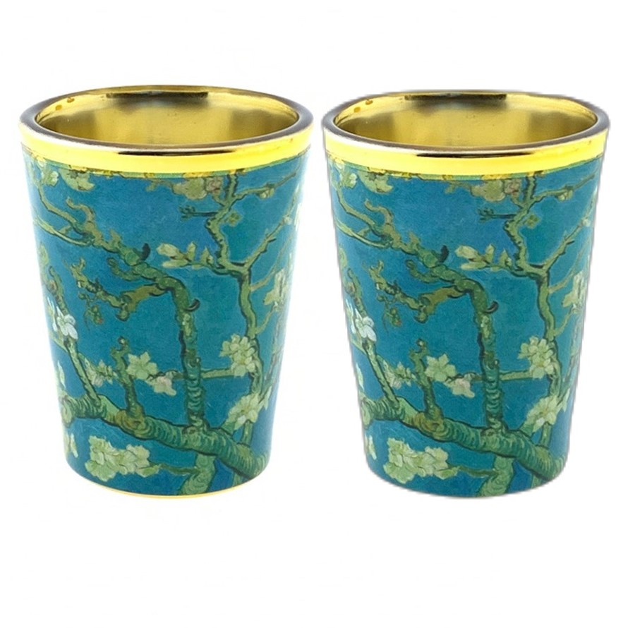 Set van 2 shotglaasjes Vincent van Gogh Amandelbloesem