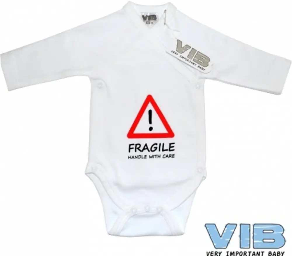 VIb baby romper Fragile Handle with care