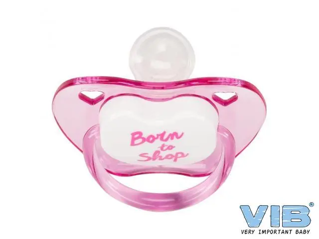 VIB Fopspeen roze Born to shop