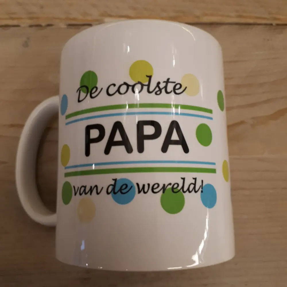Witte Mok voor Papa – “De Coolste Papa van de Wereld”